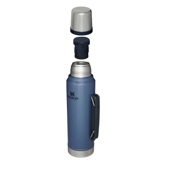 Nerūdijančio plieno termosas STANLEY CLASSIC Hammertone Lake, mėlynos sp., 1 L-1