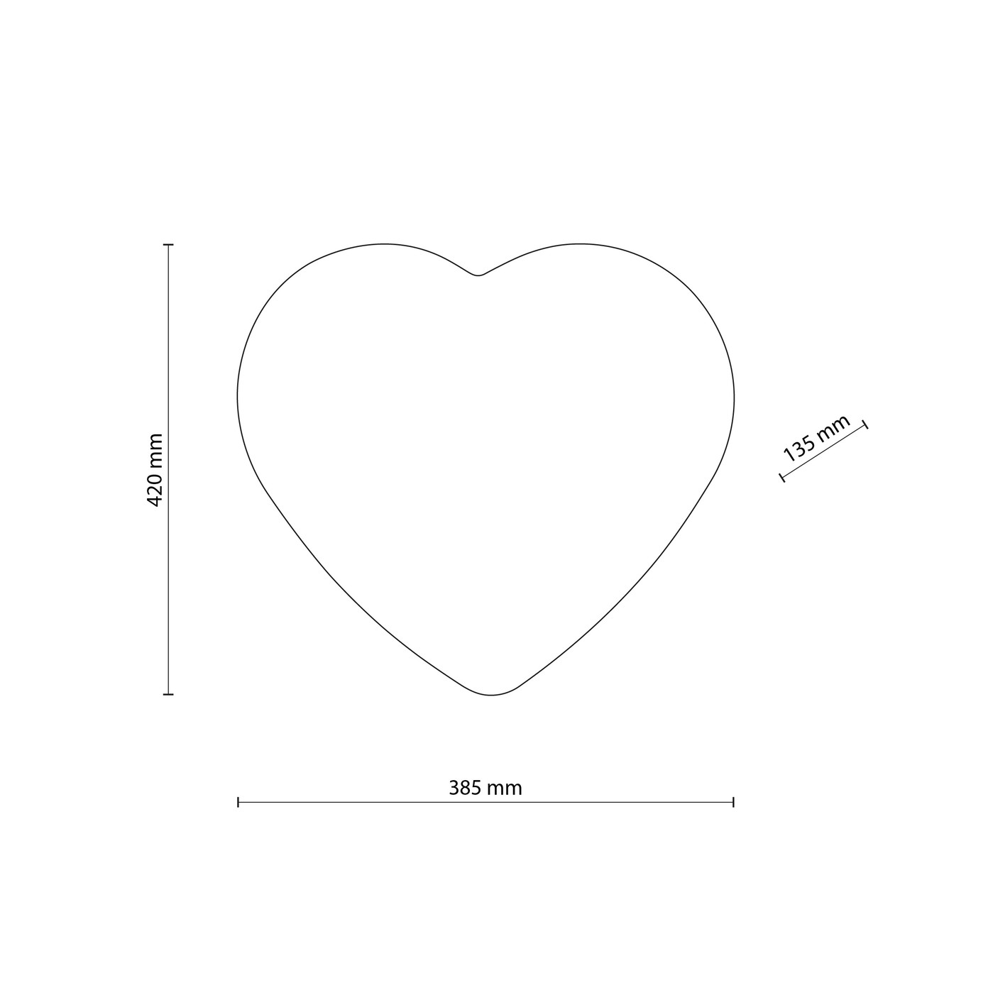 Vaikiškas šviestuvas HEART LINAS 2, 2xE27 LED max 15W-1