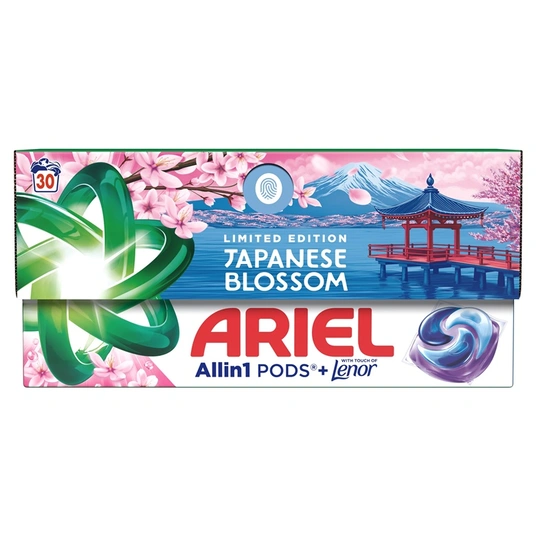 Skalbimo kapsulės ARIEL Japanese Blossom, 30 skalbimų