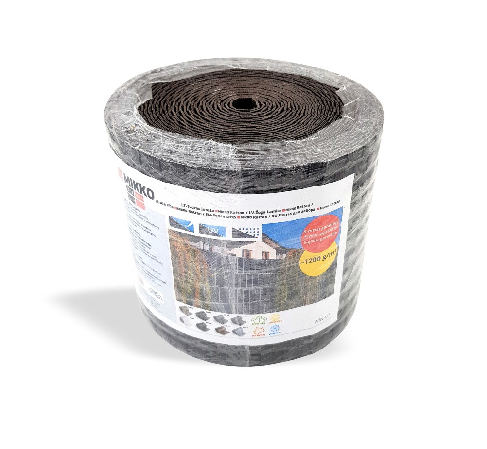 Tvoros juosta MIKKO RATTAN, rudos sp., 19cm pločio, 12,75 m ilgio - 5