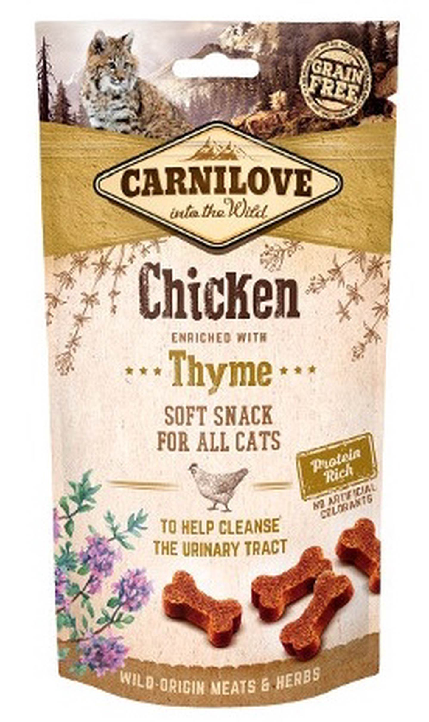 Skanėstas katėms CARNILOVE Chicken With Thyme, su vištiena ir čiobreliais, 50 g-0