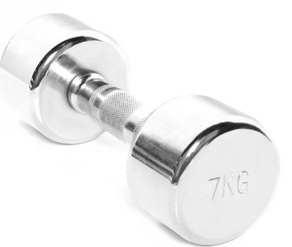 Hantelis TOORX, 7kg, chromuotas-0
