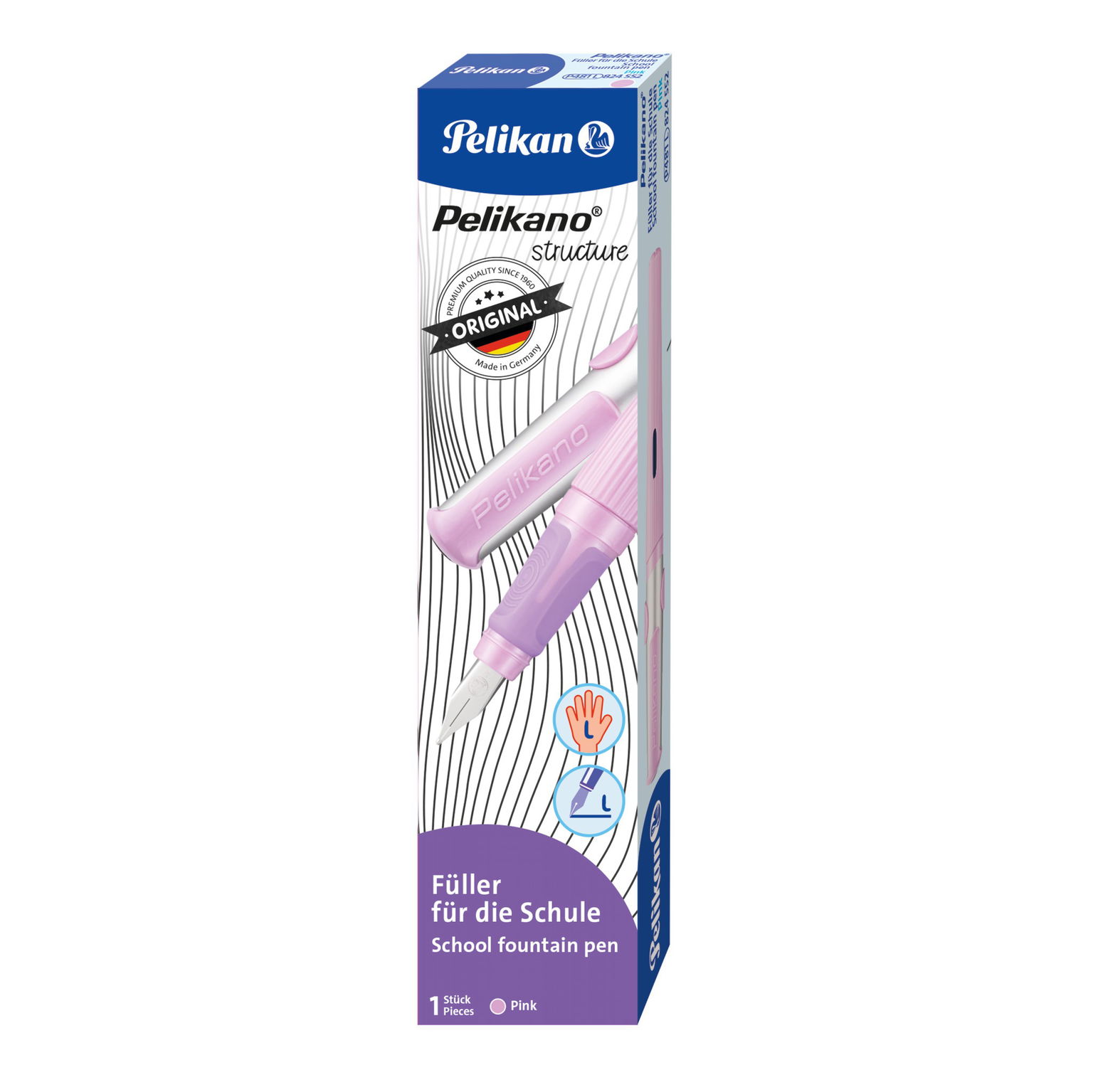 Plunksnakotis PELIKANO structure nib L pink - 2