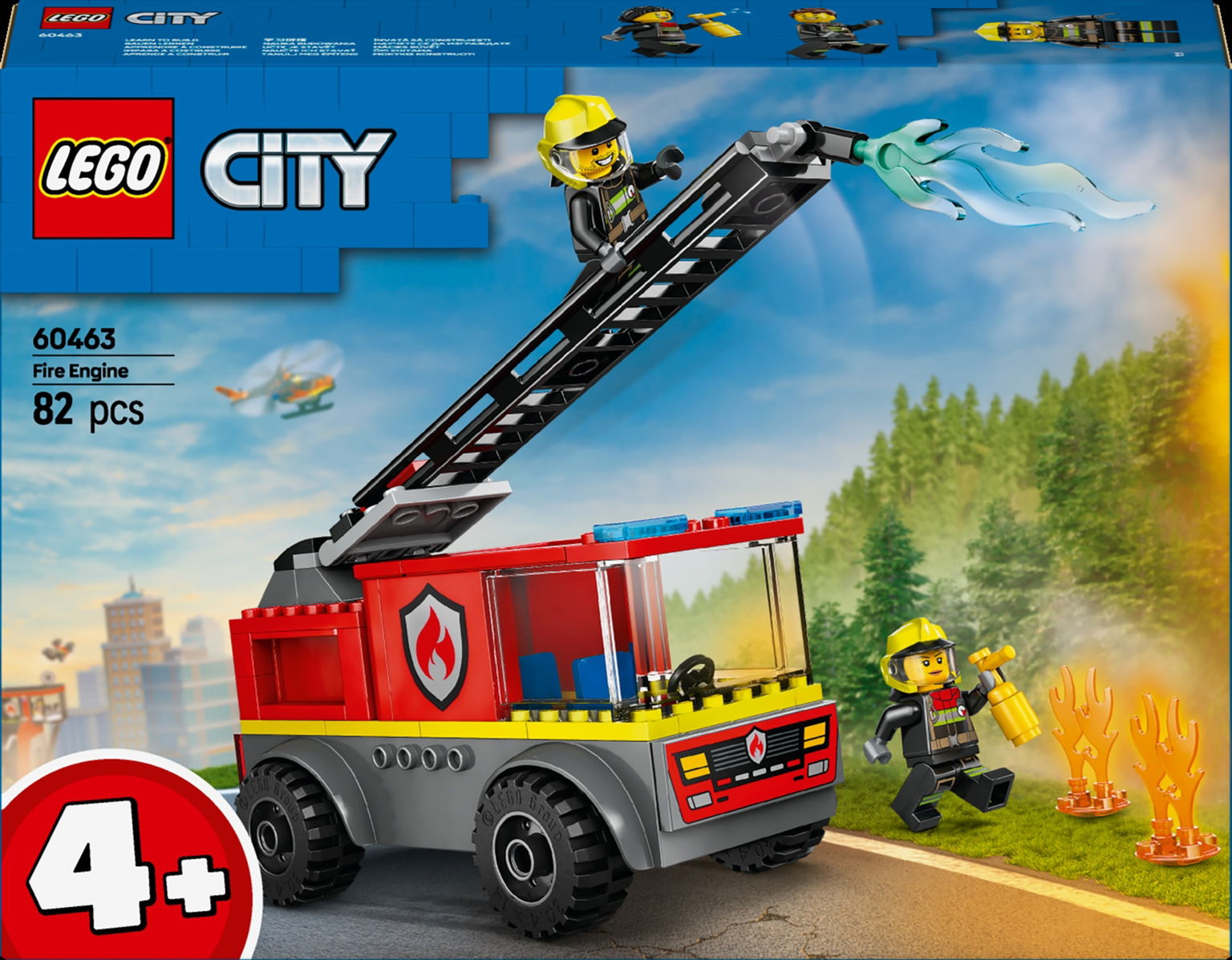 Konstruktorius LEGO City Fire Ladder Truck-0
