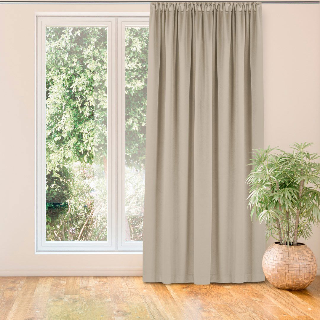 Naktinė užuolaida VILA  CREAM PLEAT, 135x245 cm - 2