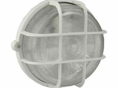 Visuomeninis šviestuvas INTERTEC, IP44, E27, 100W, 230 V, baltos spalvos, 18,5x10cm