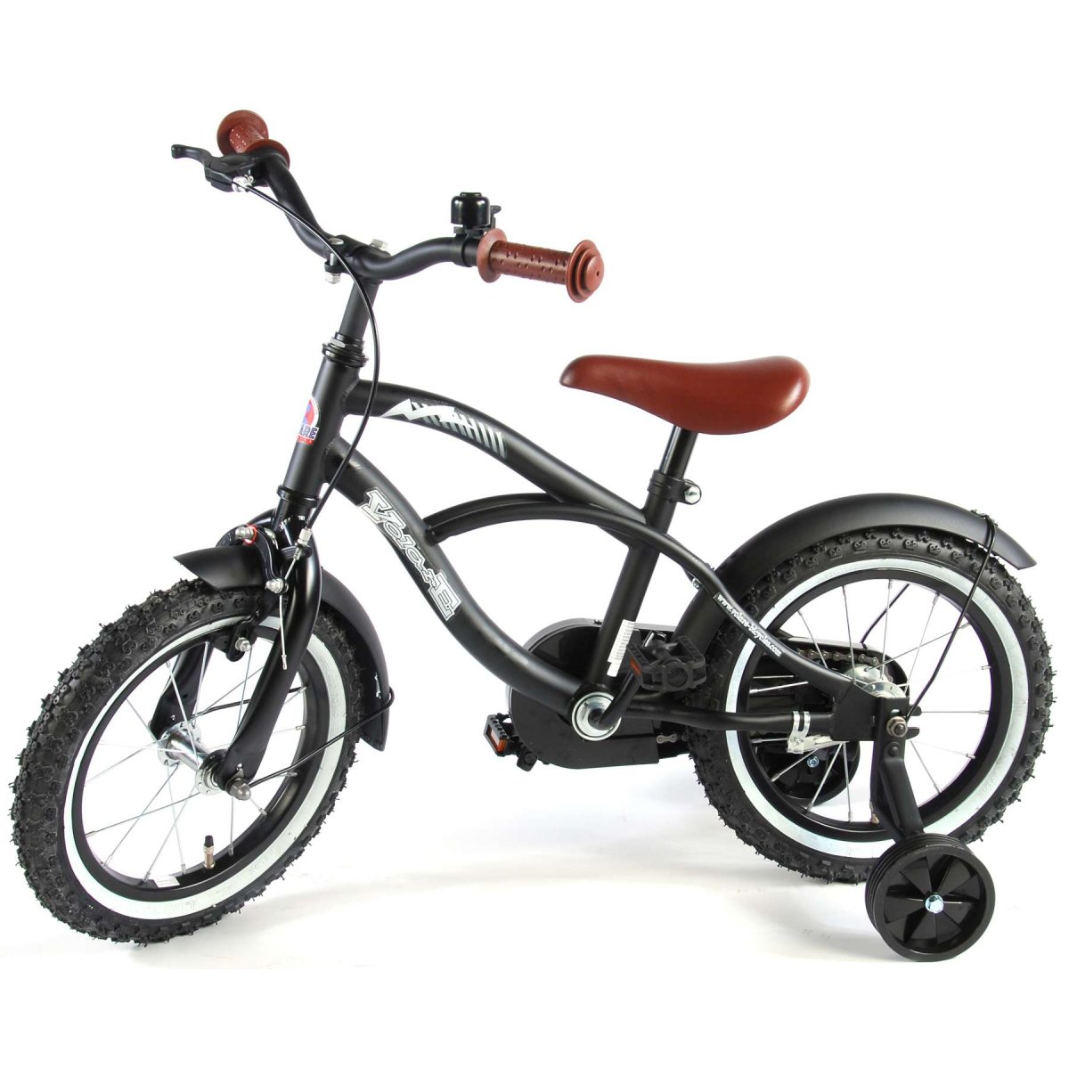 Vaikiškas dviratis VOLARE 14" Black Cruiser (41401) juodas - 2