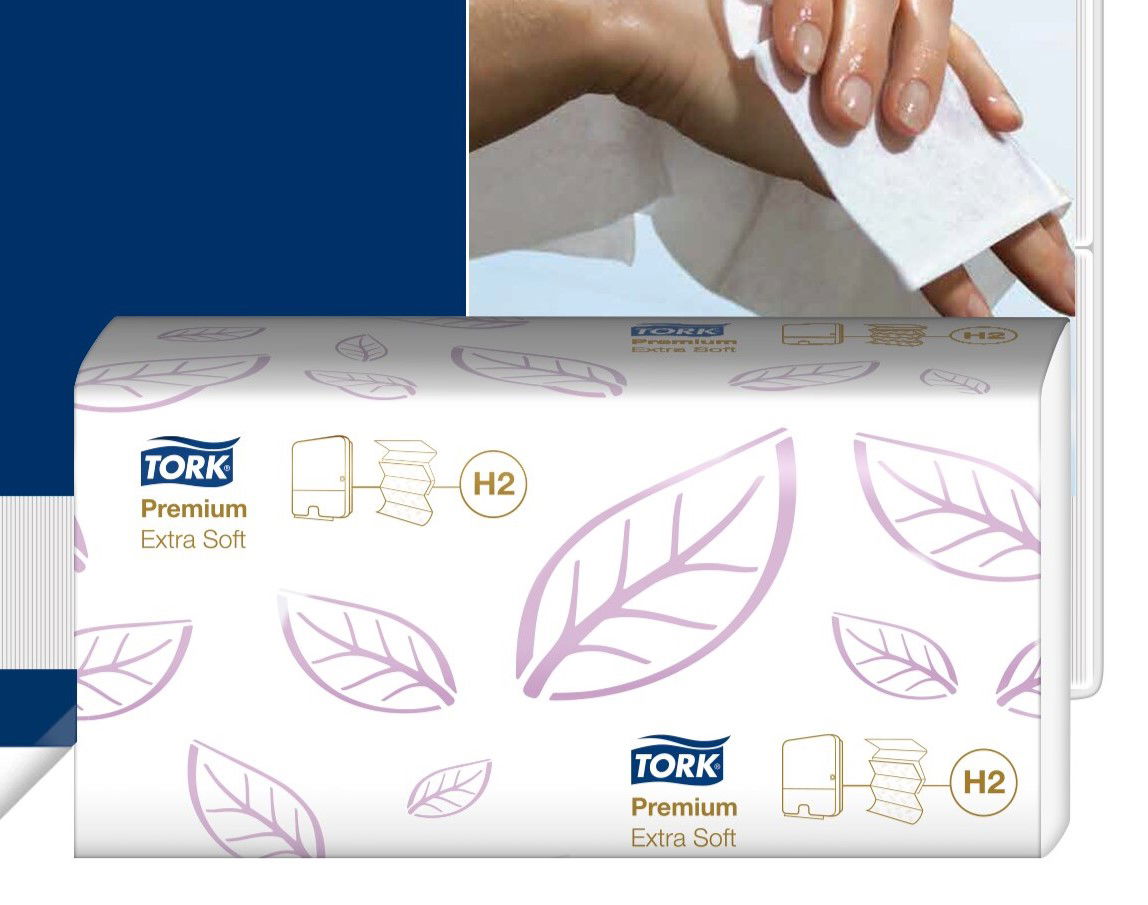 Popieriniai rankšluosčiai TORK H2 Premium Extra Soft, 2 sl., 100 lapelių-0