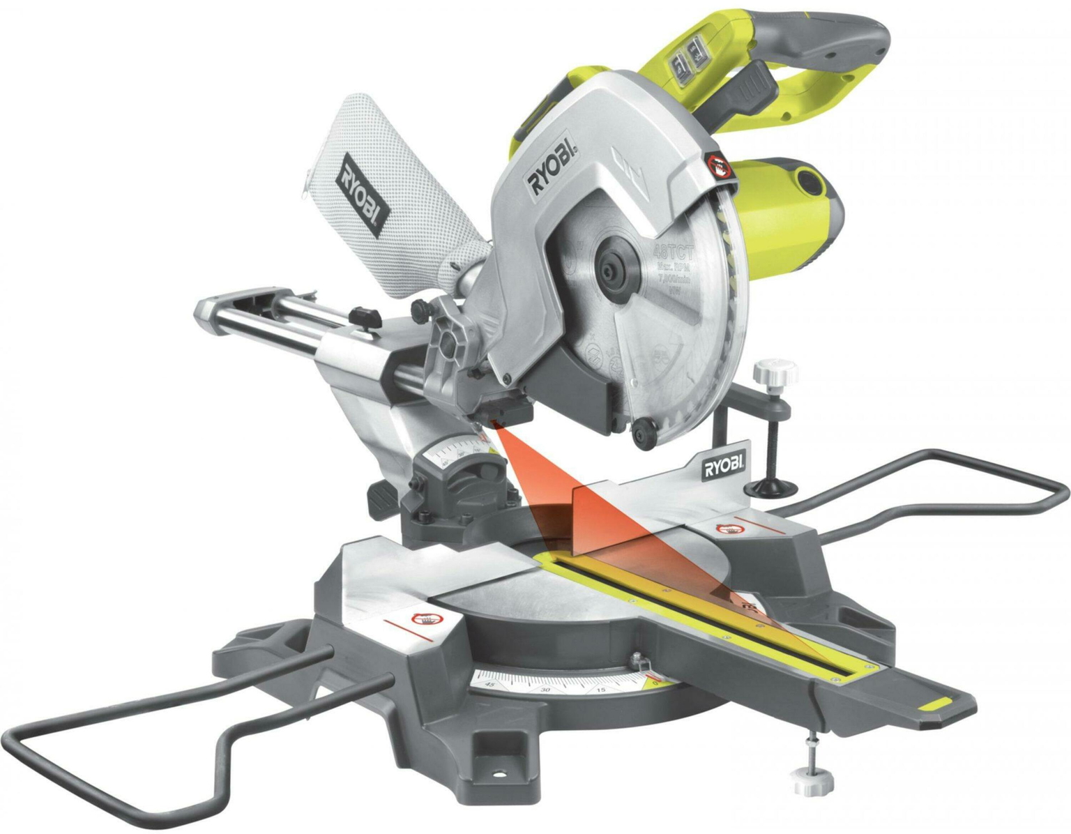 Skersinio pjovimo staklės RYOBI EMS305RG, 2200 W, 305 mm-0