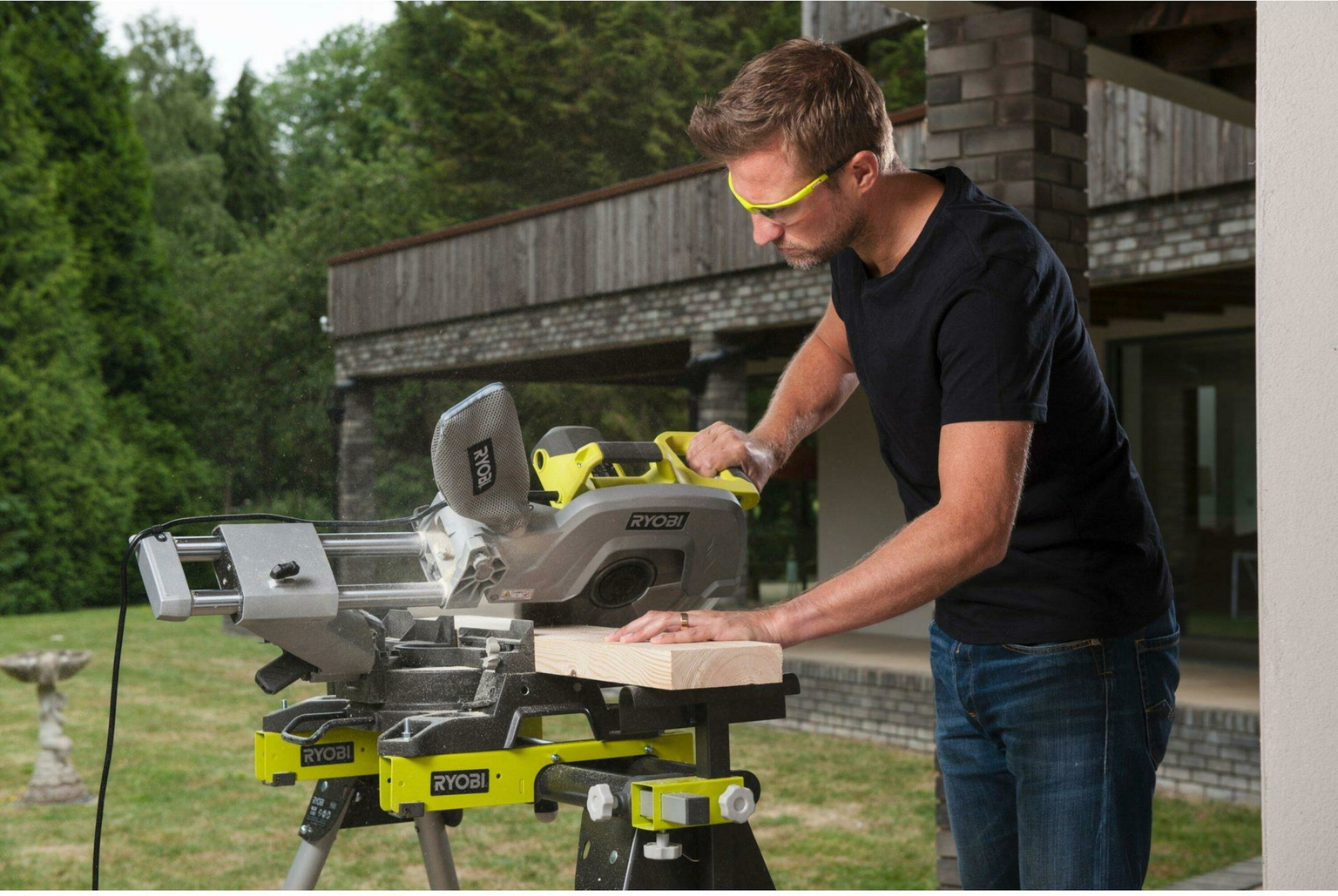 Skersinio pjovimo staklės RYOBI EMS305RG, 2200 W, 305 mm - 3