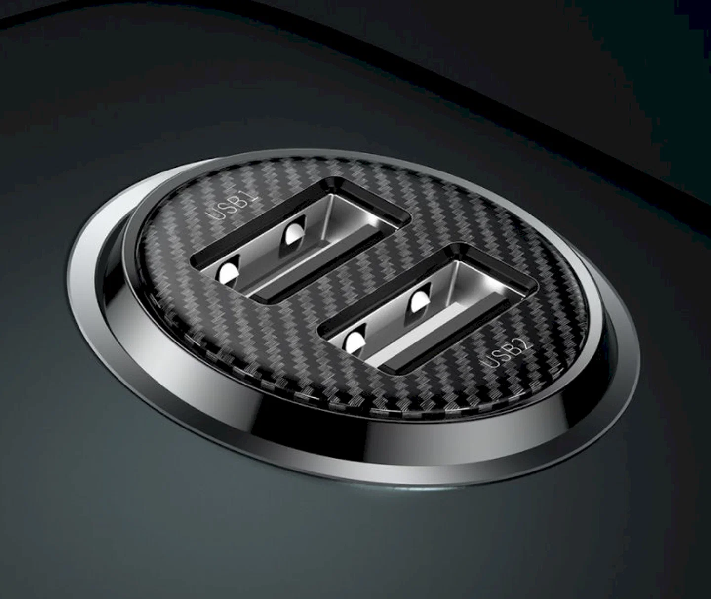 Automobilinis įkroviklis BASEUS, 12 - 24 V, 2 x USB 4.8 A, juodos sp. - 5