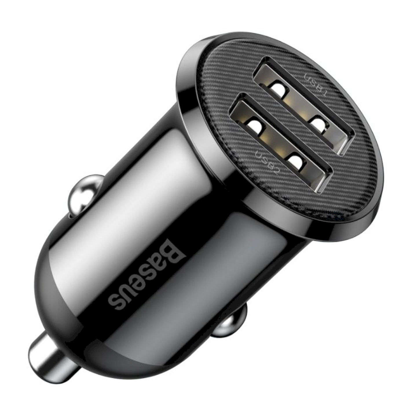Automobilinis įkroviklis BASEUS, 12 - 24 V, 2 x USB 4.8 A, juodos sp.-0