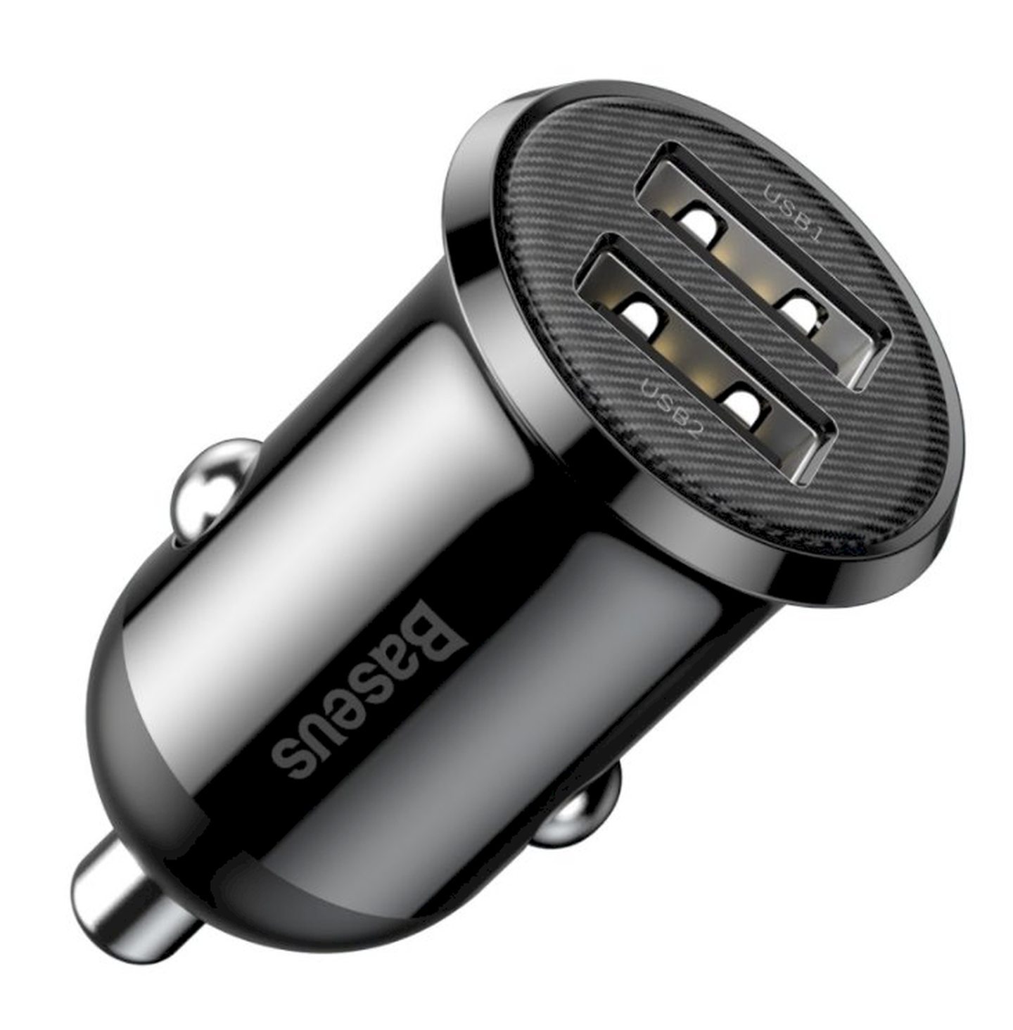 Automobilinis įkroviklis BASEUS, 12 - 24 V, 2 x USB 4.8 A, juodos sp.-0
