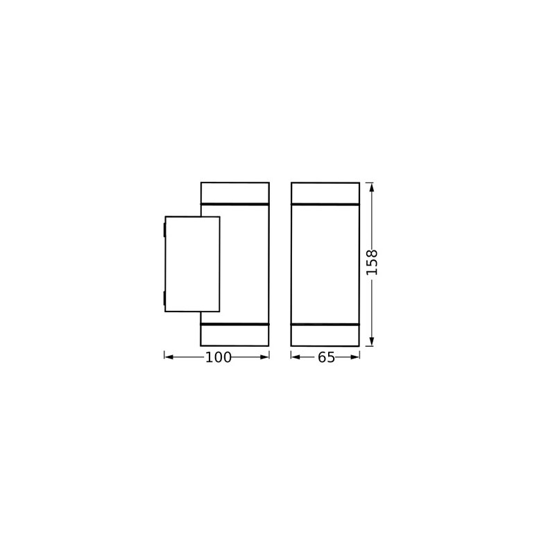 Sieninis lauko šviestuvas LEDVANCE ENDURA ITYS, IP65, GU10, max 2x35W, tamsiai pilkos sp., h15,8cm - 4