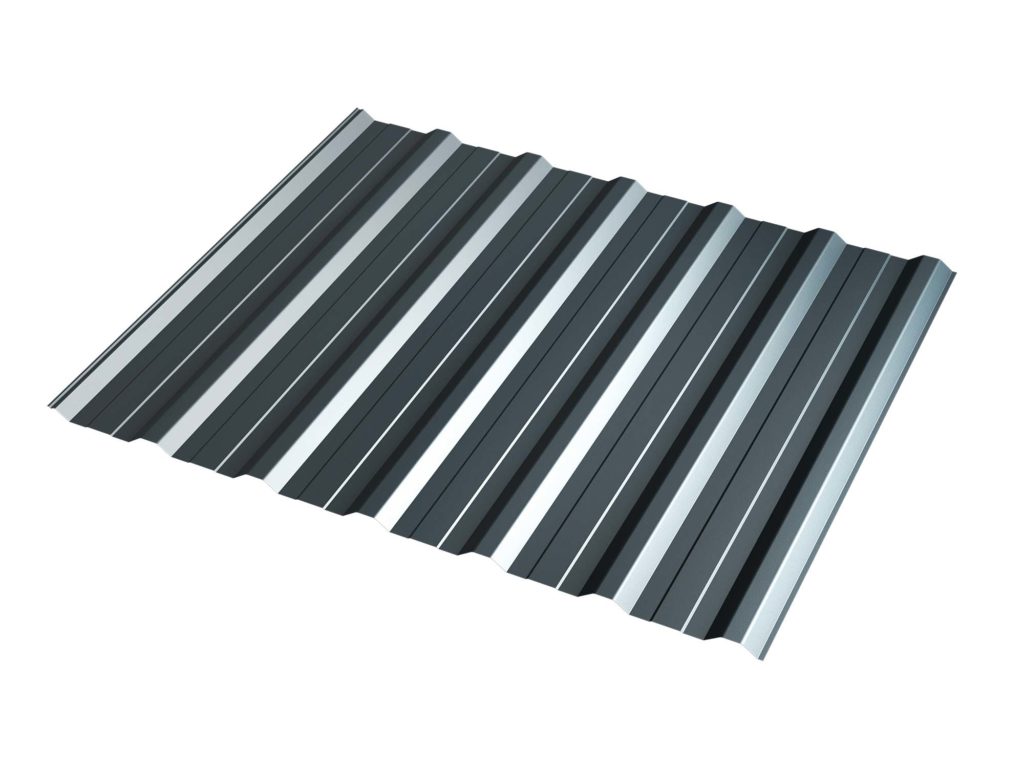 Skarda T 18, RAL7016, trapecijos profilio, grafito sp., 0,4 x 1185 x 2000 mm (2,37 m2)-1