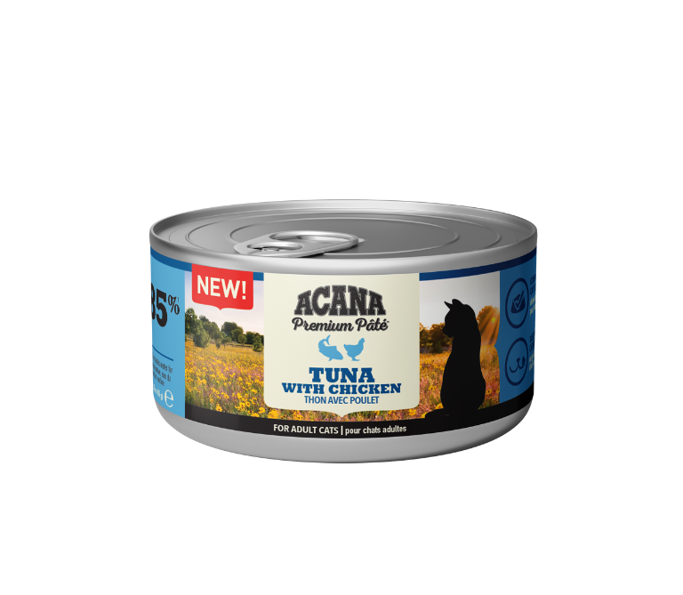 Konservuotas kačių ėdalas Acana Premium Pate Tuna&Chicken, 85 g