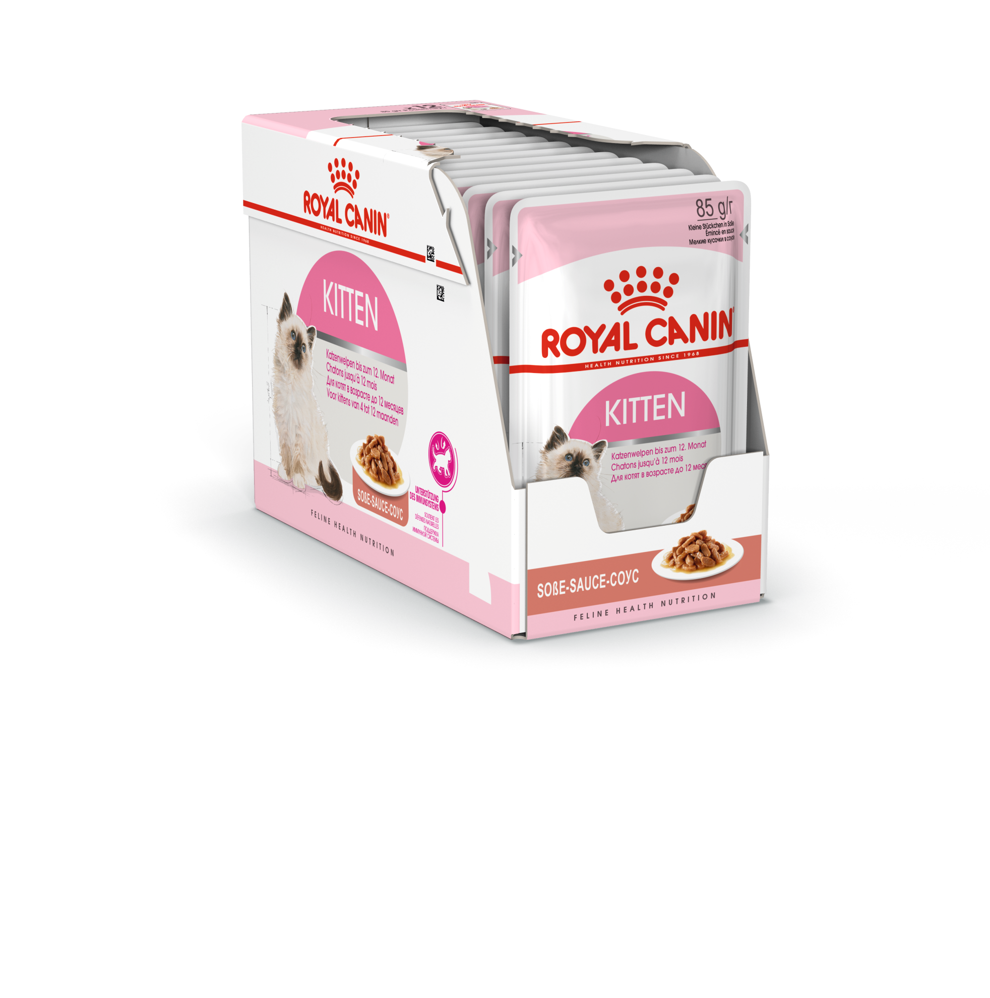 Šlapias kačiukų ėdalas ROYAL CANIN KITTEN INSTINCTIVE IN GRAVY, 12 x 85 g