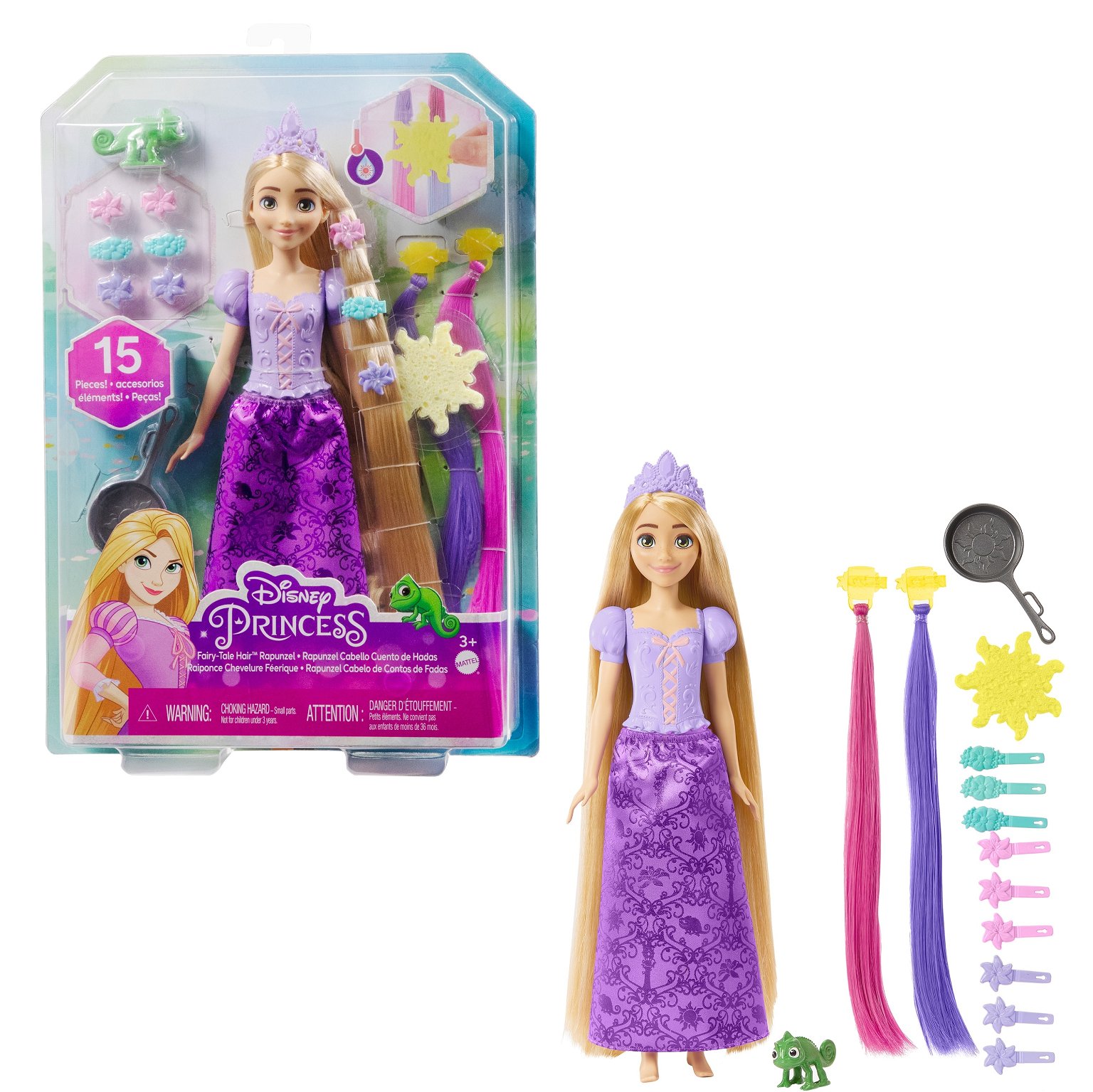 Lėlė Disney Princess  Auksaplaukė su spalvų keitimo funkcija