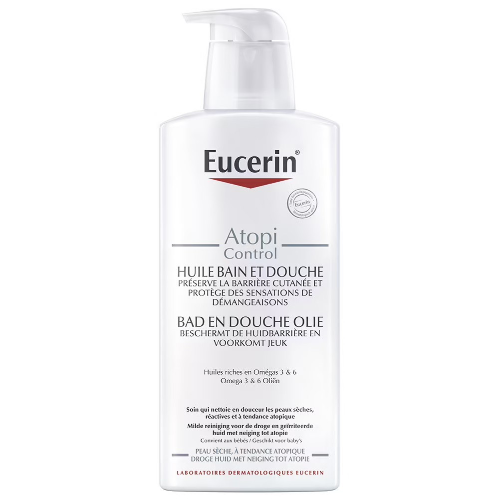 Vonios ir dušo aliejus Eucerin AtopiControl, 400 ml