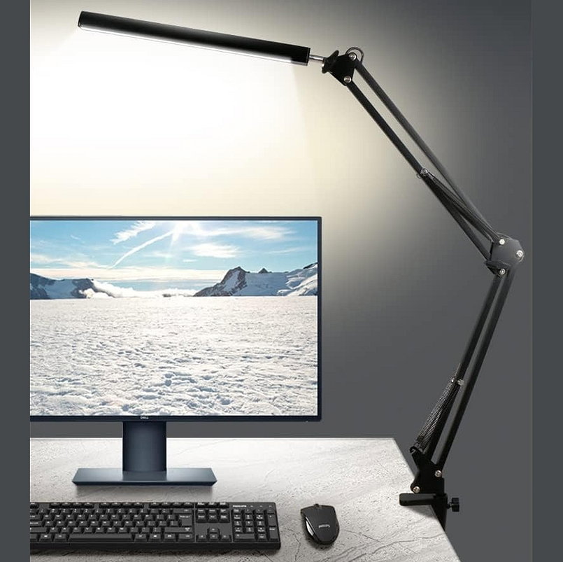 Stalinis LED šviestuvas su gnybtu AVIDE JAMES, 12 W, CCT, 450 lm, USB, juodos sp. - 4