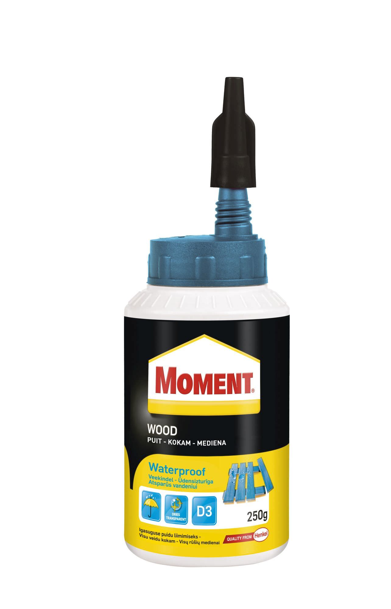Medienos klijai MOMENT Wood Waterproof, 250 ml-0