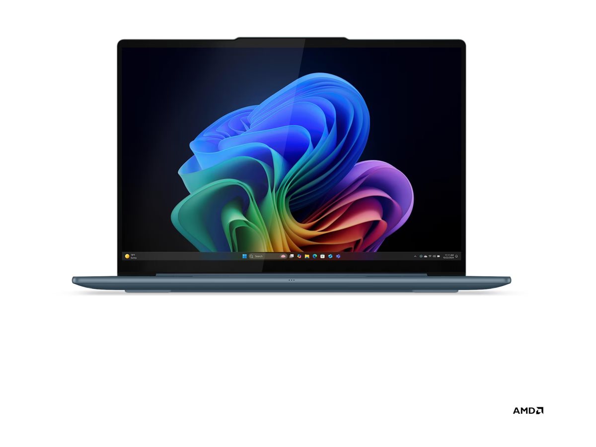 Nešiojamas kompiuteris Lenovo Yoga Slim 7 14AKP10, 16GB RAM, AMD Ryzen AI 7 350, AMD Radeon 860M, 512GB SSD, 14" OLED 1920x1200, žalsvai mėlyna - 5