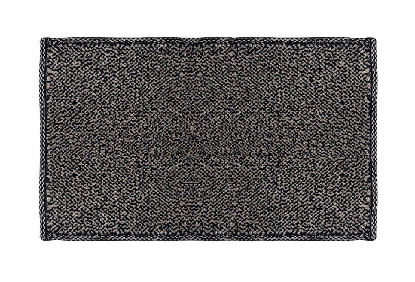Vonios kilimėlis CREYA TECLA, perdirbta medvilnė, juodos sp., 55 x 90 cm