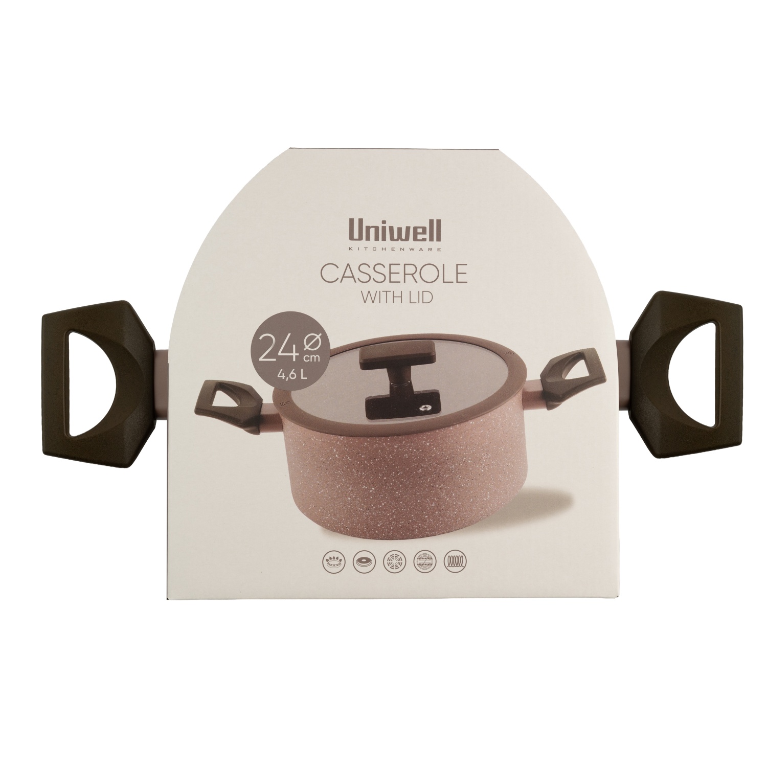 Puodas su dangčiu UNIWELL, 24 cm-0