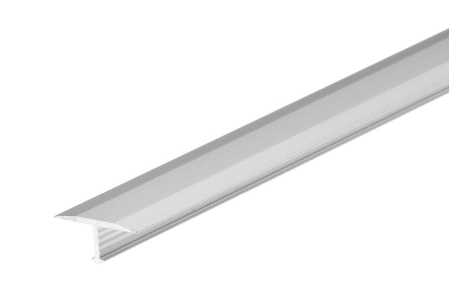 Aliuminis profilis, T jungties, sidabrinės spl., 18 mm x 2,50 m