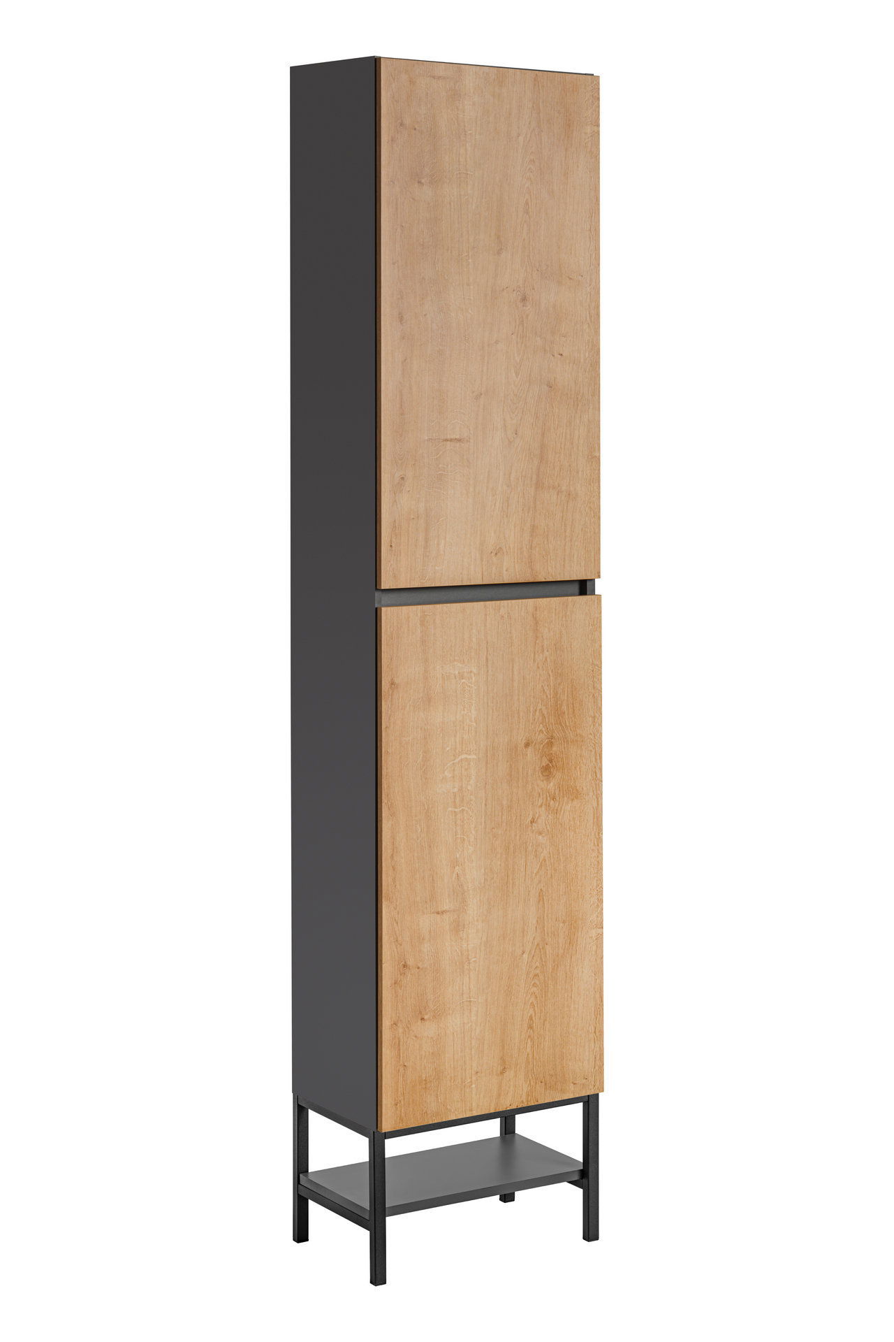 Vonios spintelė COMAD MONAKO GREY OAK 800 - FSC, pilka-1