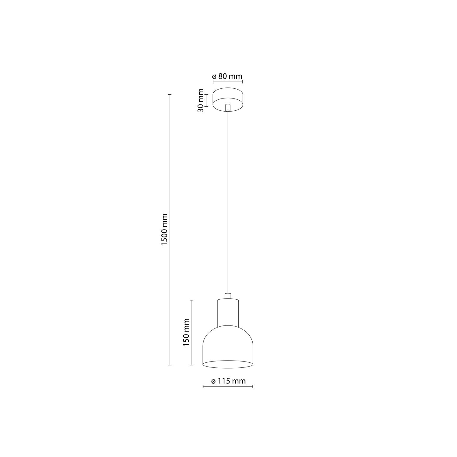 Pakabinamas šviestuvas TK LIGHTING CAIRO 1, 1xE27 15W LED - 2