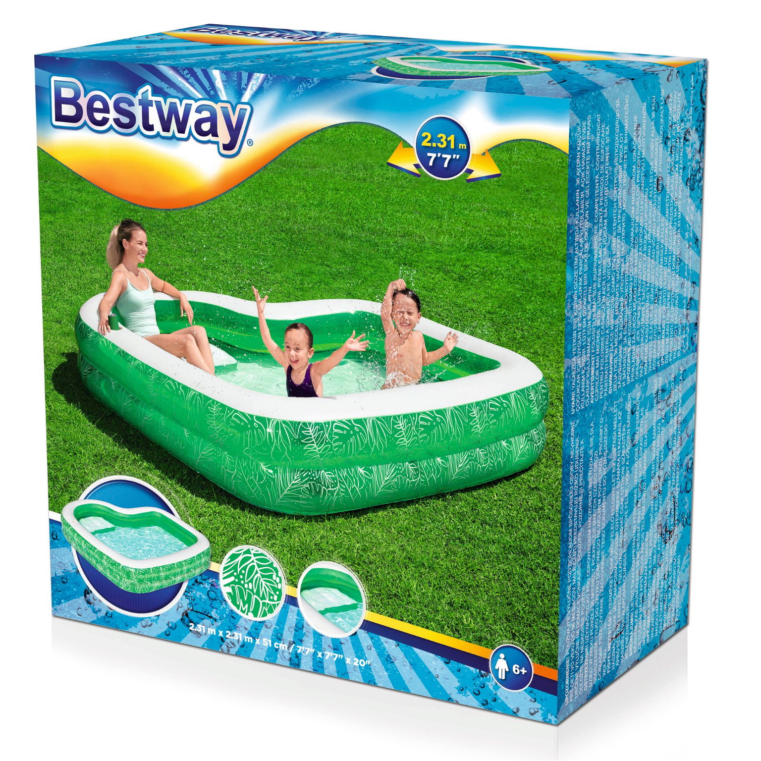 Baseinas pripučiamas/vaikiškas Bestway 54336, žalias, 282 l - 8