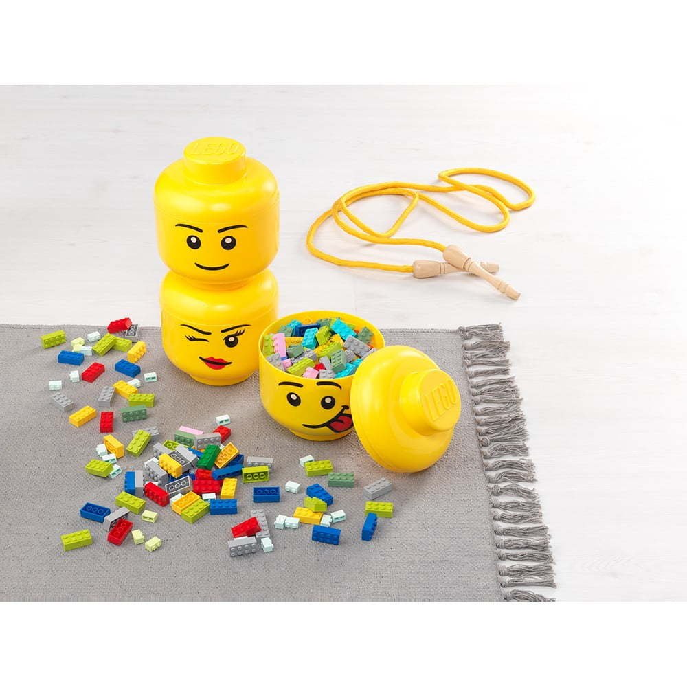 Daiktadėžė LEGO SMALL SILLY HEAD, geltonos sp., 16 x 18,5 cm, 200 ml - 2