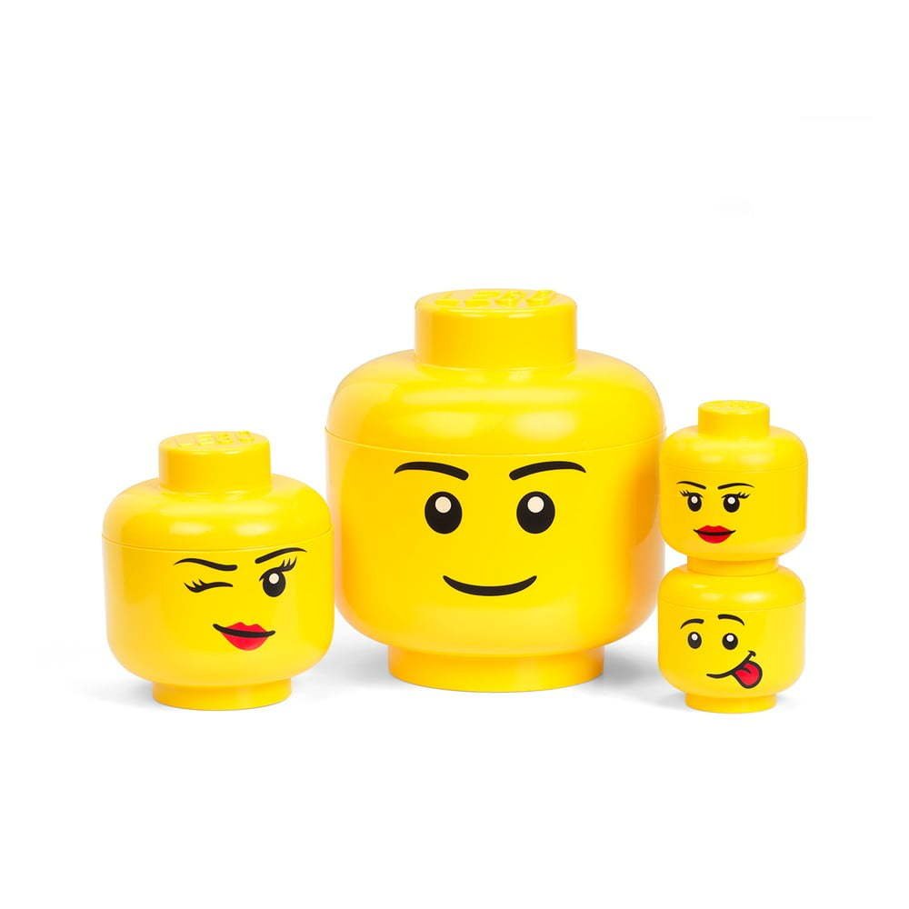 Daiktadėžė LEGO SMALL SILLY HEAD, geltonos sp., 16 x 18,5 cm, 200 ml - 3