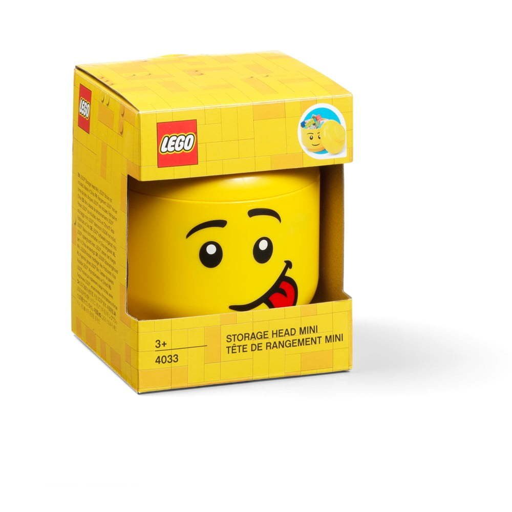 Daiktadėžė LEGO SMALL SILLY HEAD, geltonos sp., 16 x 18,5 cm, 200 ml - 5
