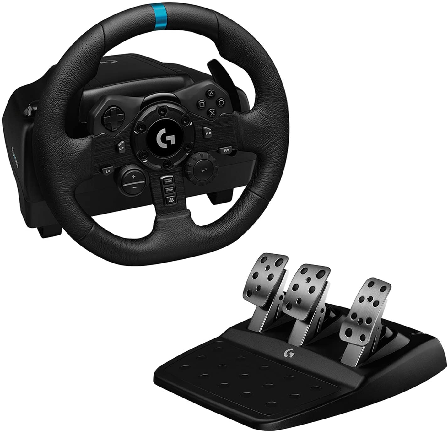 Žaidimų vairas Logitech G923 PS4 / PC, juoda