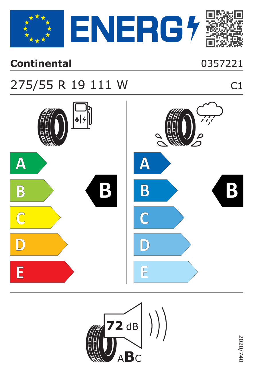 Continental PremiumContact 6 275/55 R19 111 W - 2
