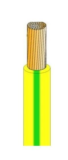 Instaliacinis kabelis, Lietkabelis PV3 (H07V-K), 4 mm², žalias-geltonas, 100 m