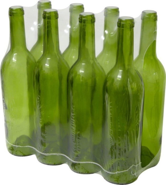 Vyno buteliai BIOWIN, žalios sp., 8 vnt, 750 ml - 1