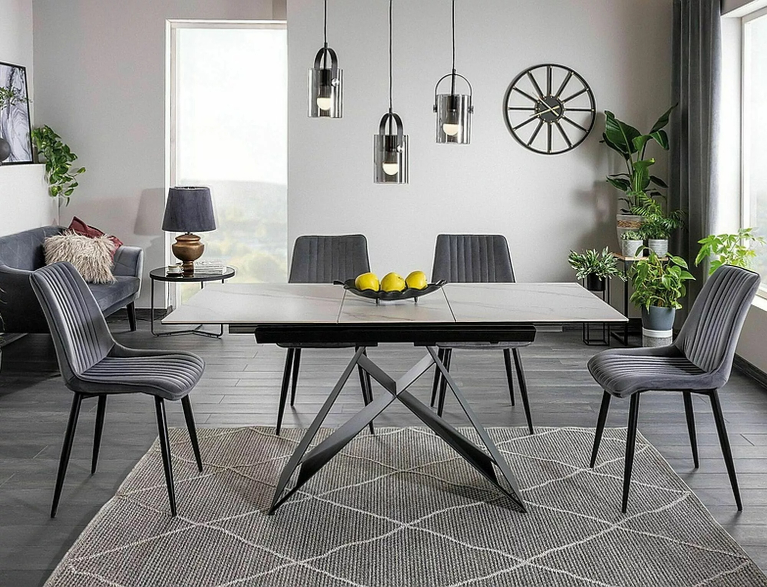 Valgomojo stalas WESTIN SC, 120(160) x 90 cm - 5