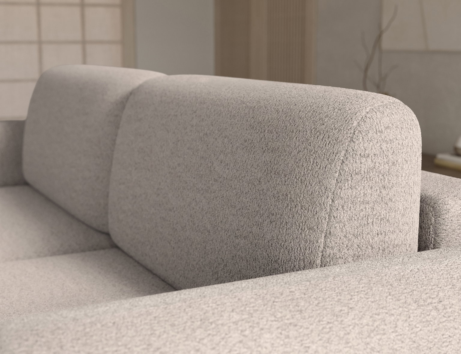 Kampinė sofa Acossta, pilka sp., dešininė, 154 x 244 cm x 95 cm - 8
