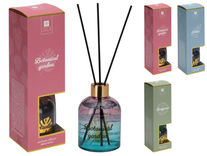 Namų kvapas su pagaliukais BOTANICAL, 3 rūšys, 200 ml-0