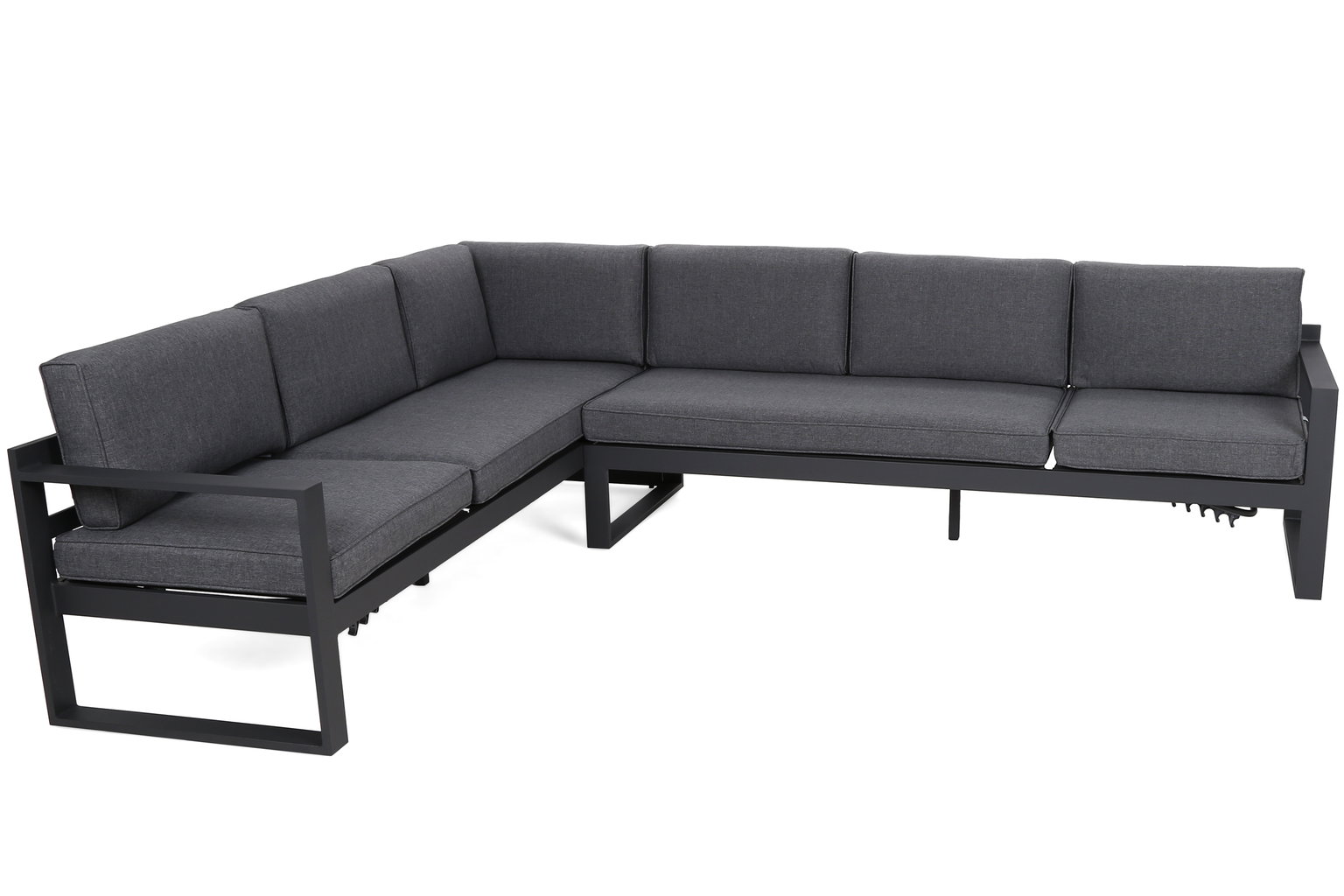 Lauko baldų komplektas Neapol Comfort Corner, 10 vietų, tamsiai pilka - 4