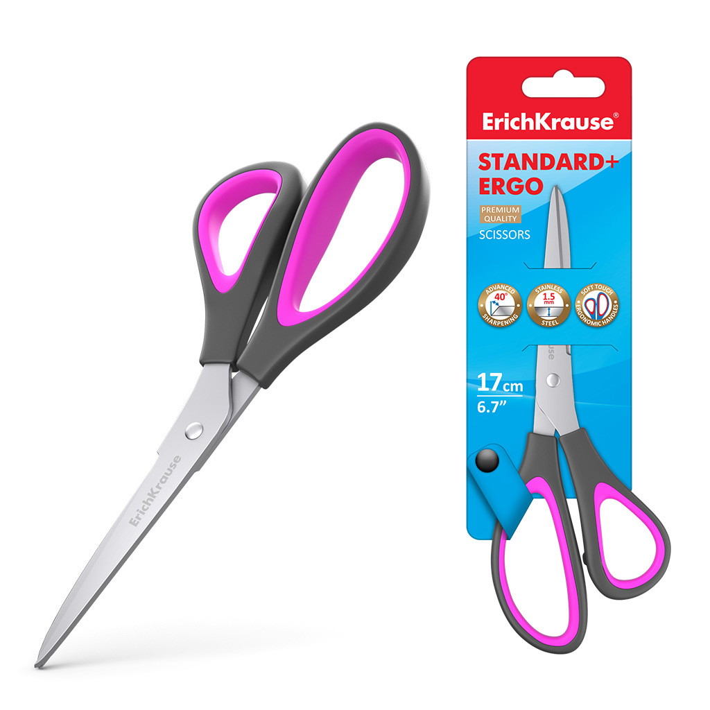 Žirklės ERICH KRAUSE STANDARD+ERGO, 17cm-0