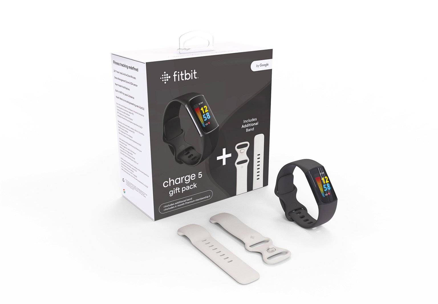 Išmanioji apyrankė Fitbit Fitbit Charge 5 Gift Pack FB421BKBK-EUBNDL, juoda - 3