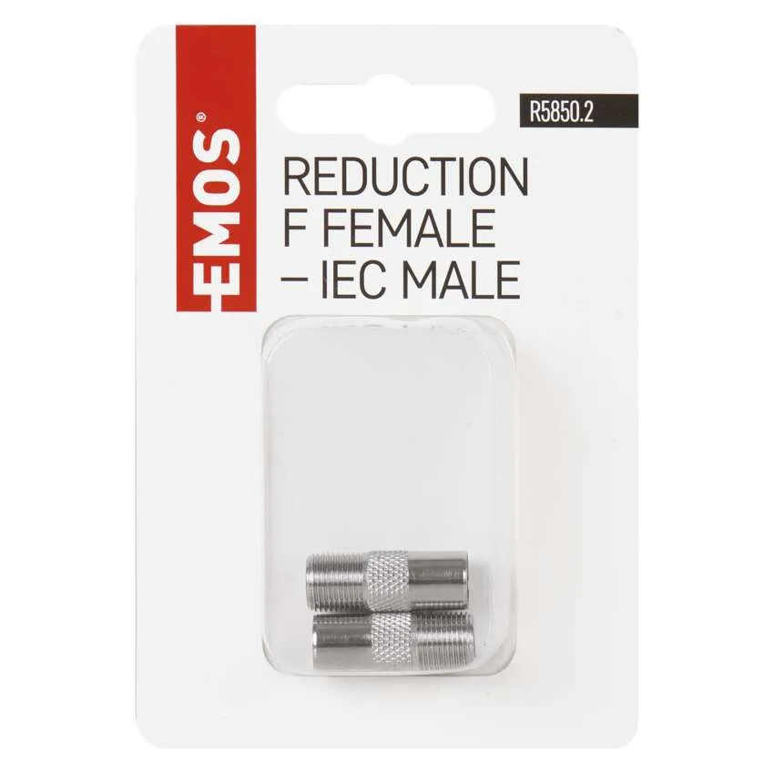Reduktorius F lizdinis – IEC kištukinis, sukimas/įvilkimas, 2 vnt. - 3