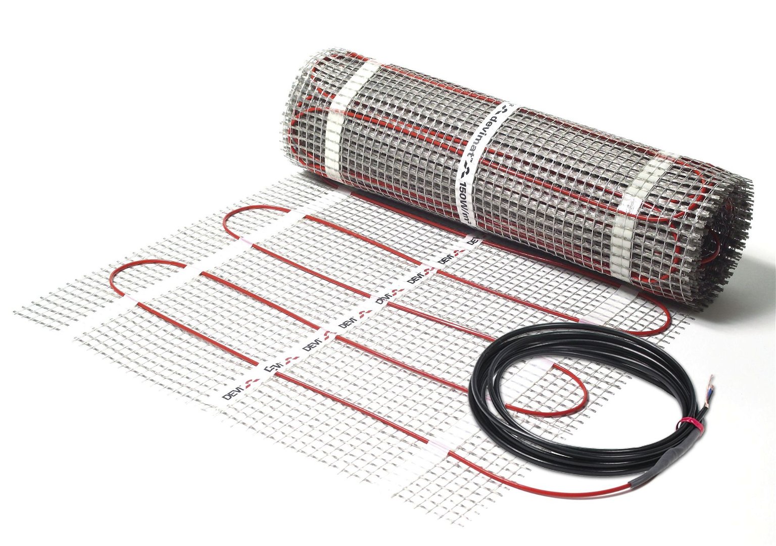 Šildymo kabelių kilimėlis DEVI Comfort 150T (DTIR), 150 W, 230 V, 1 m2, 0,5 x 2 m