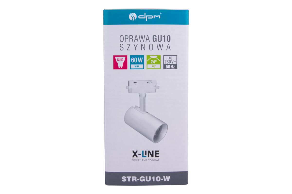 Taškinis  bėgelių šviestuvas DPM X-LINE, GU10, max 60W,  baltos sp. - 4