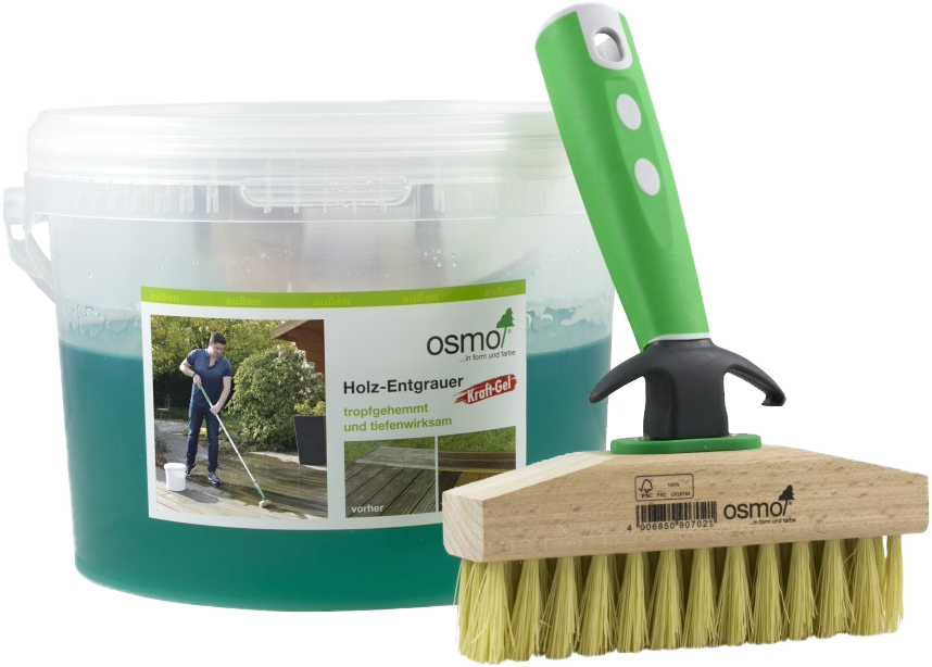 Medienos atnaujinimo gelis OSMO Power Gel 6609, 2,5 l + šepetys valymui-0