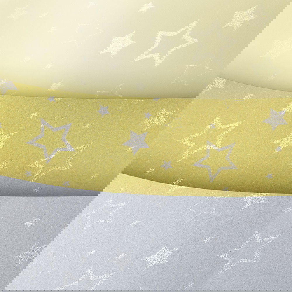 Dekoratyvinis popierius STARS A4, šviesiai auksinis, 220 g, 20 lapų